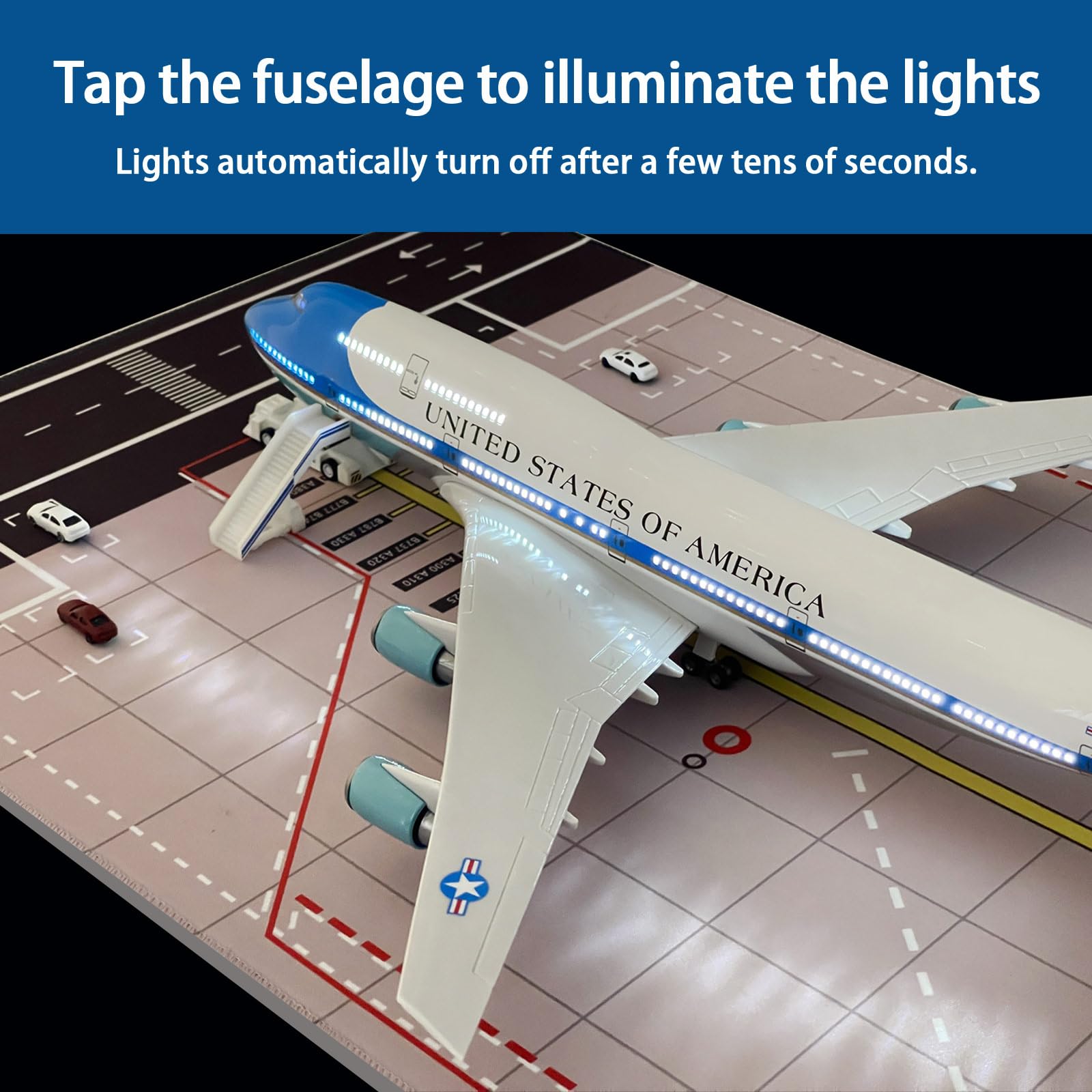 Amazon.com: Air Force One B747 Model Jet Plane 1:130 Scale United